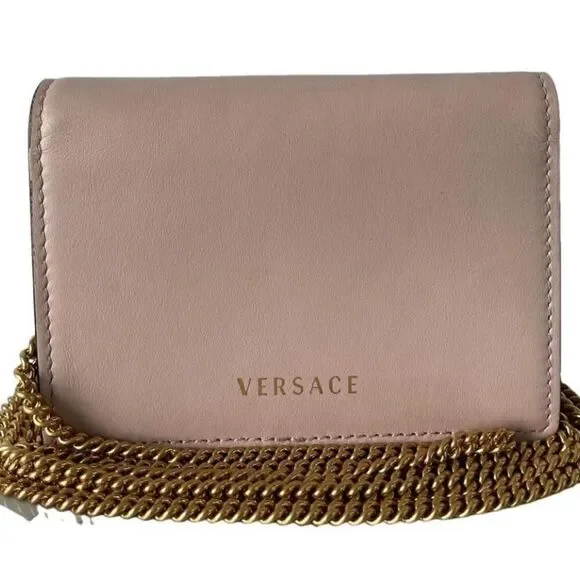 Blush/Gold Leather Virtus Mini crossbody - Picture 4 of 9